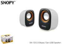 SNOPY SN-120 USB 2.0 BEYAZ/SARI USB Speaker